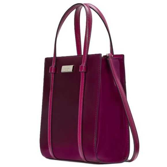 NWT Kate Spade Kenzie Small Patent Leather Crossbody Tote Bag - Picture 2 of 5
